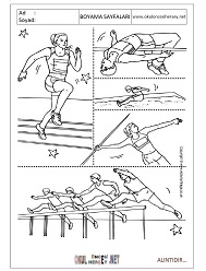 atletizm boyama sayfaları
